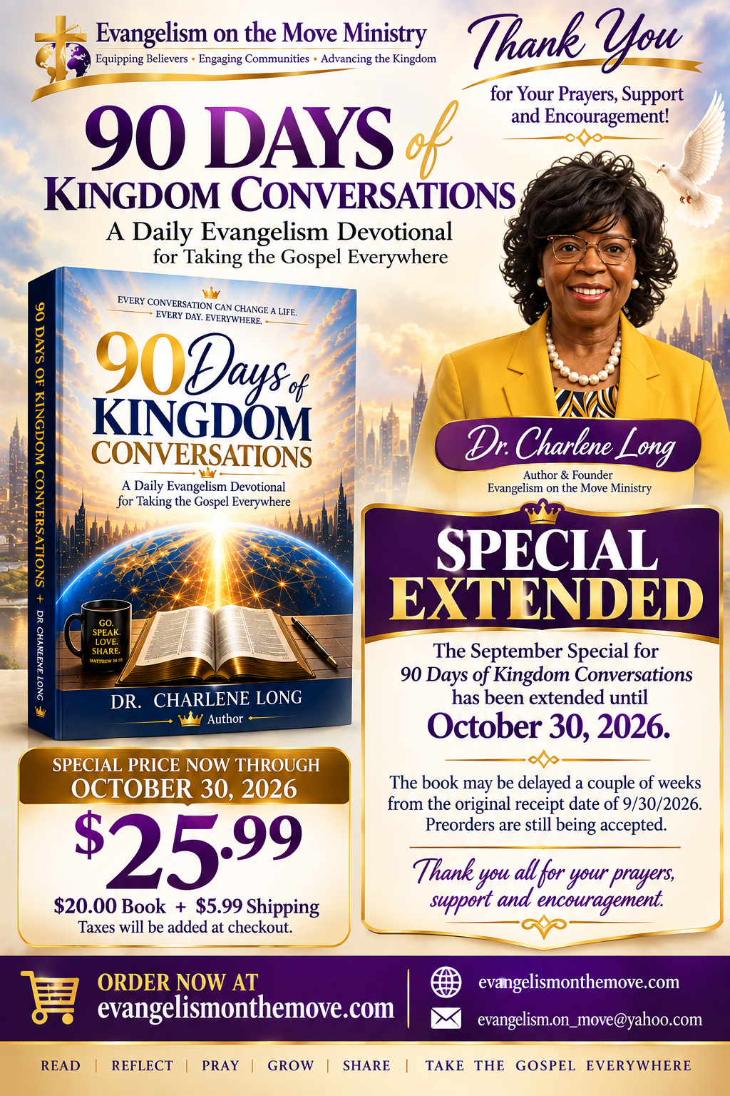 90 Days of Kingdom Conversations — New Book by Dr. Charlene Long